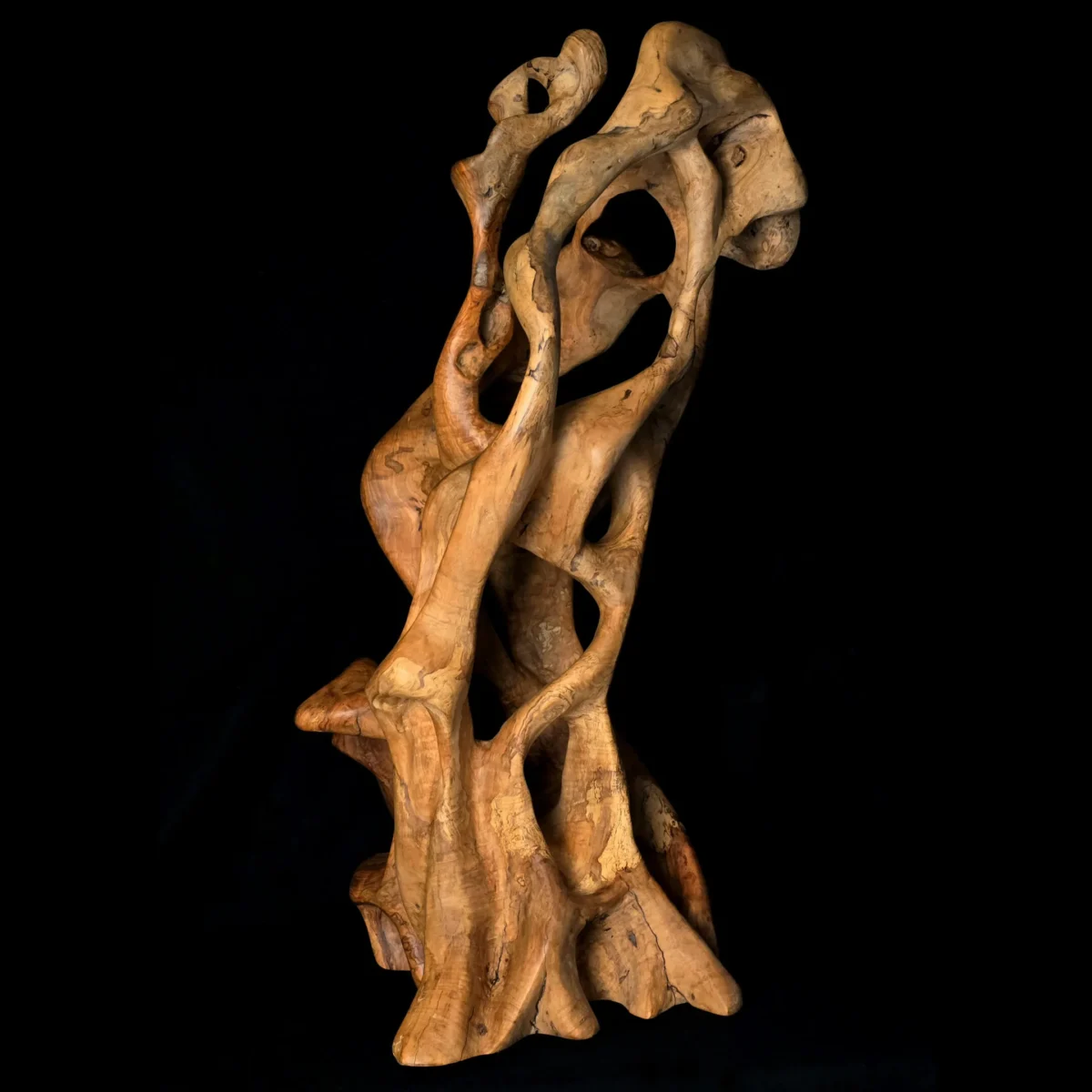 Tissu du Temps – Sculpture en bois d’olivier 3