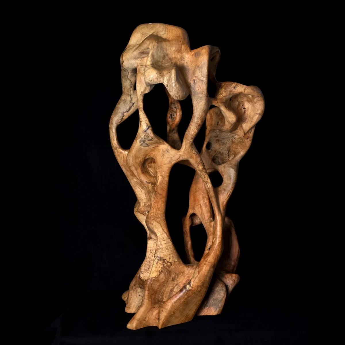 Tissu du Temps – Sculpture en bois d’olivier 4
