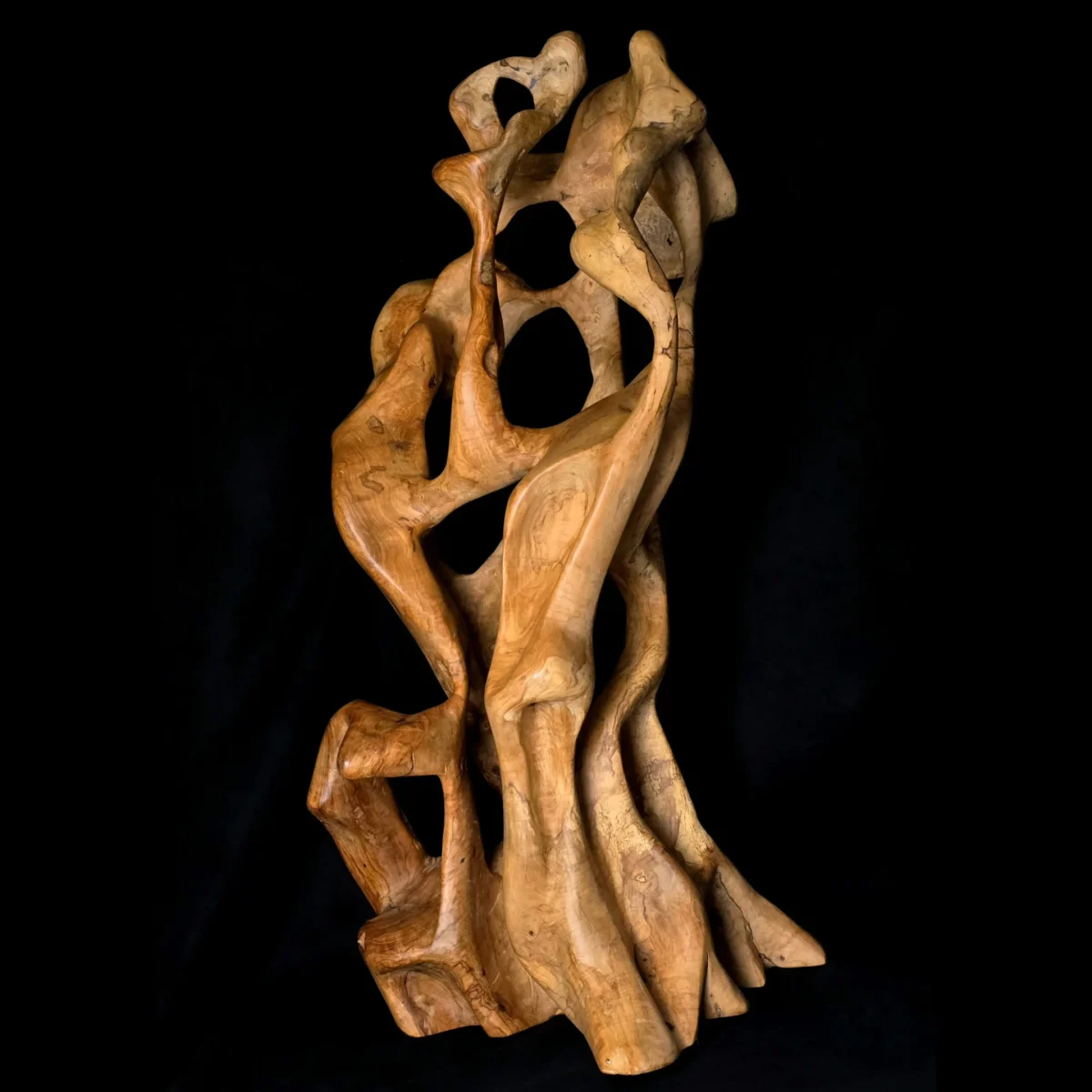 Tissu du Temps – Sculpture en bois d’olivier 6