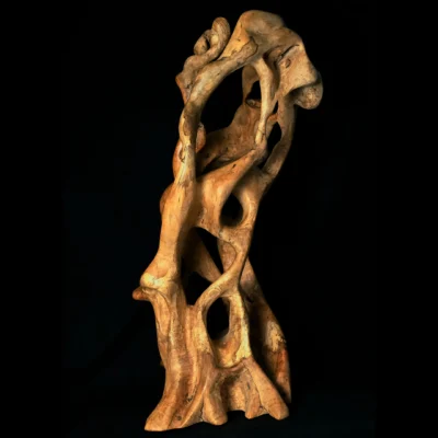 Tissu du Temps – Sculpture en bois d’olivier 7