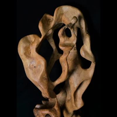 Tissu du Temps – Sculpture en bois d’olivier 8