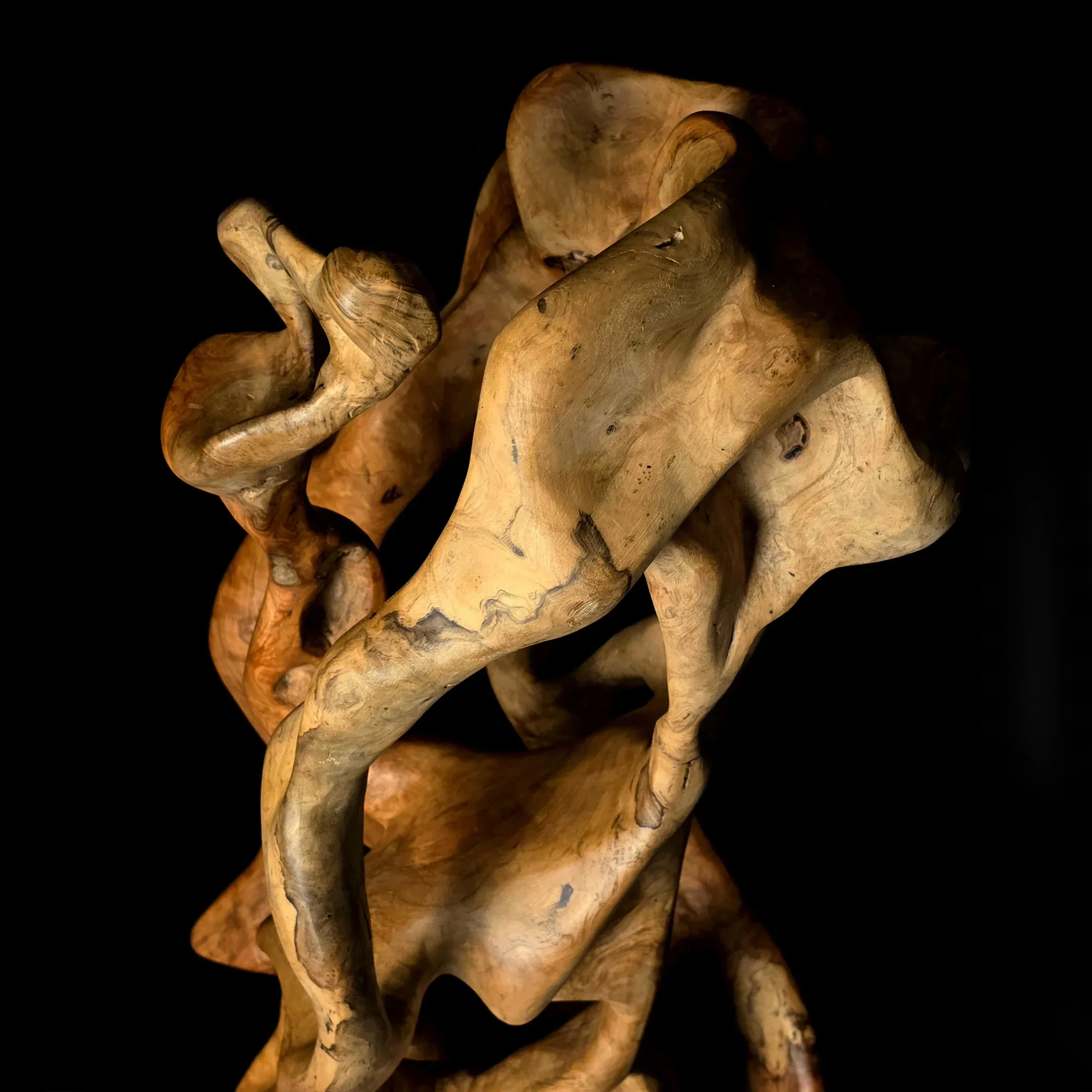 Tissu du Temps – Sculpture en bois d’olivier 10