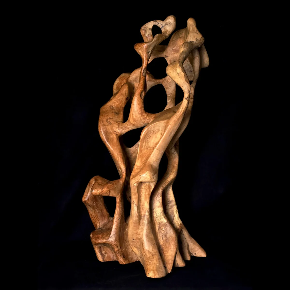 Tissu du Temps – Sculpture en bois d’olivier 12