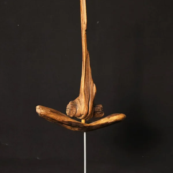 Ghost Sailor from the Age of Wind — olive wood sculpture