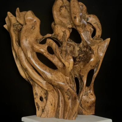 Chronicles of Beginning — olive wood sculpture, photo 4