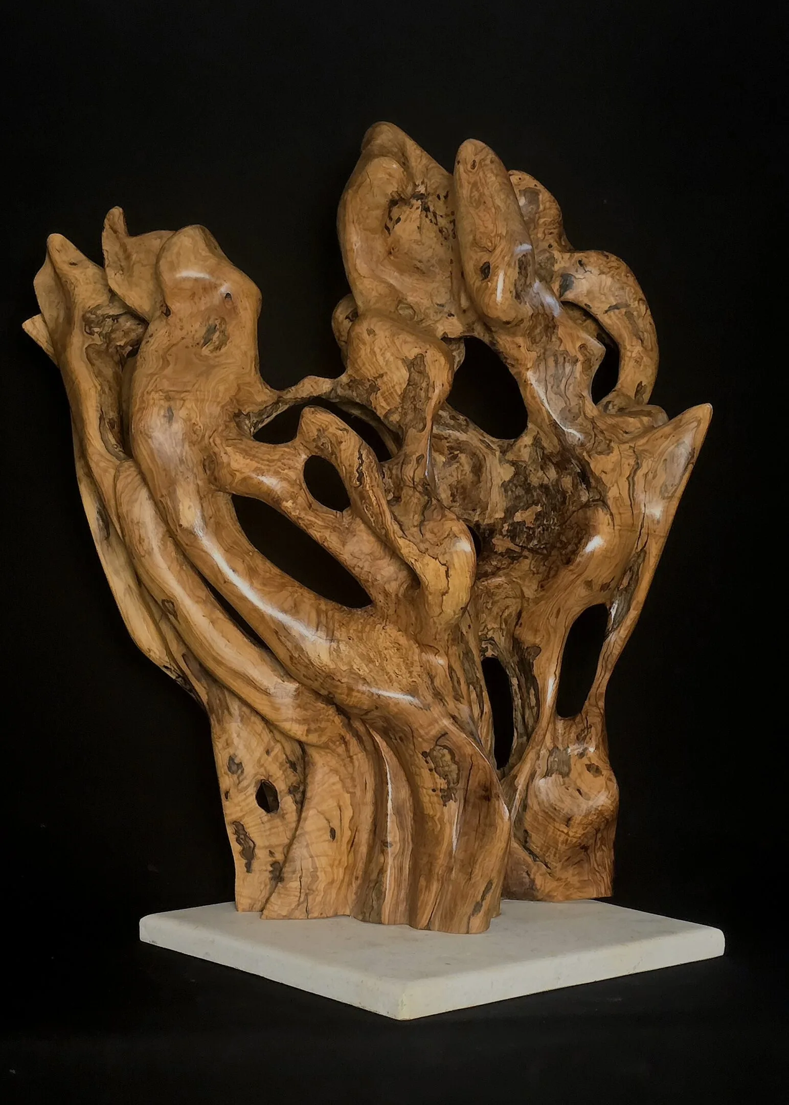 Chroniques du Commencement – sculpture en bois d’olivier, photo 4