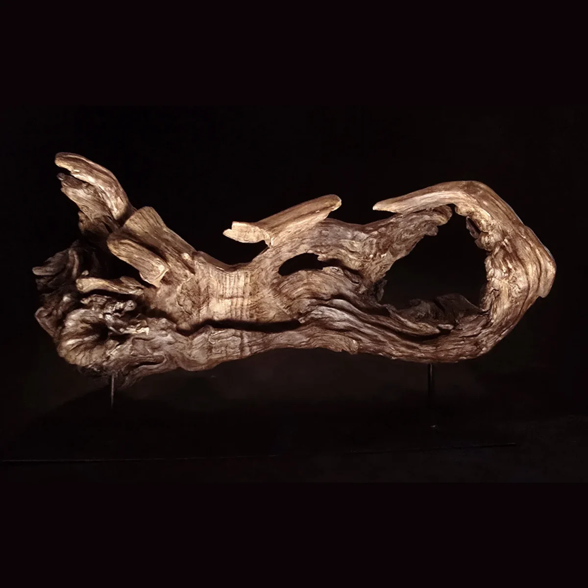 Songe figé du temps – sculpture en bois d’olivier