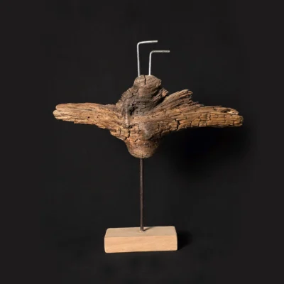 Vétéran des profondeurs – sculpture en bois d’olivier
