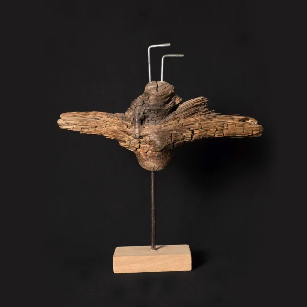 Veteran of the Depths — olive wood sculpture