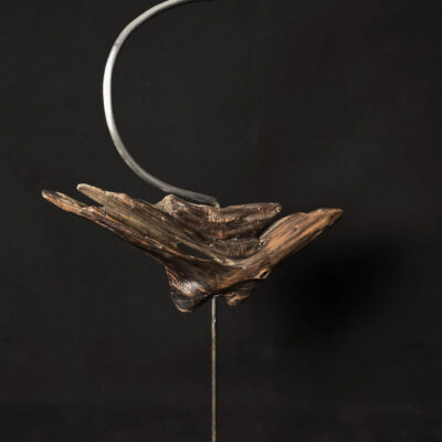 Vol libre – sculpture en bois d’olivier