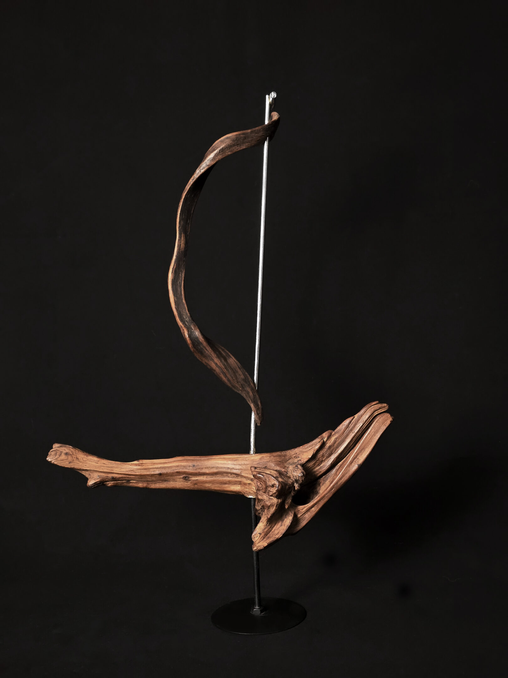 Vent dansant – sculpture en bois d’olivier