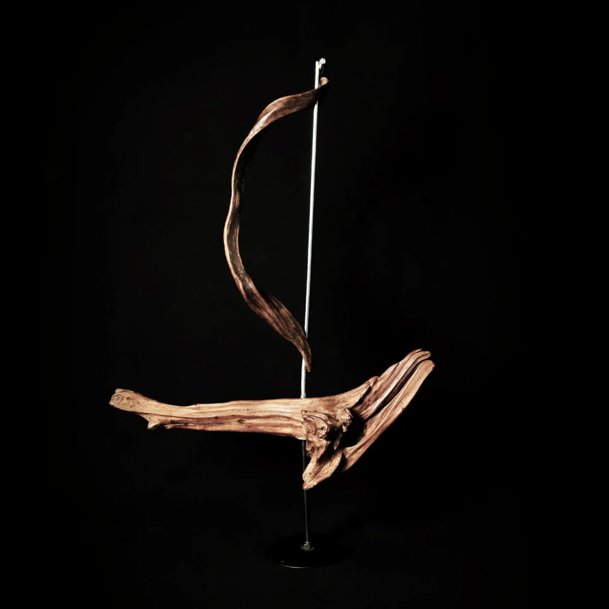 Dancing Wind — olive wood sculpture