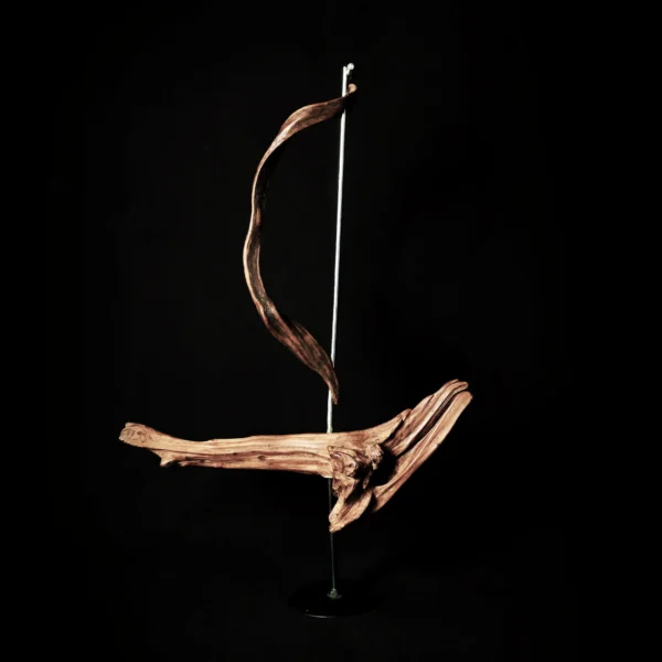 Dancing Wind — olive wood sculpture