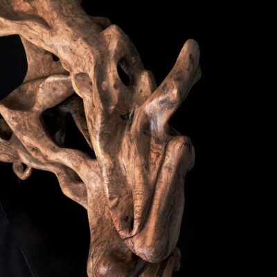 Genèse – sculpture en bois d’olivier