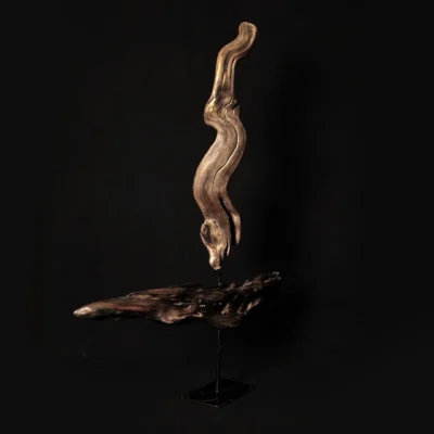 Updraft — olive wood sculpture, photo 2