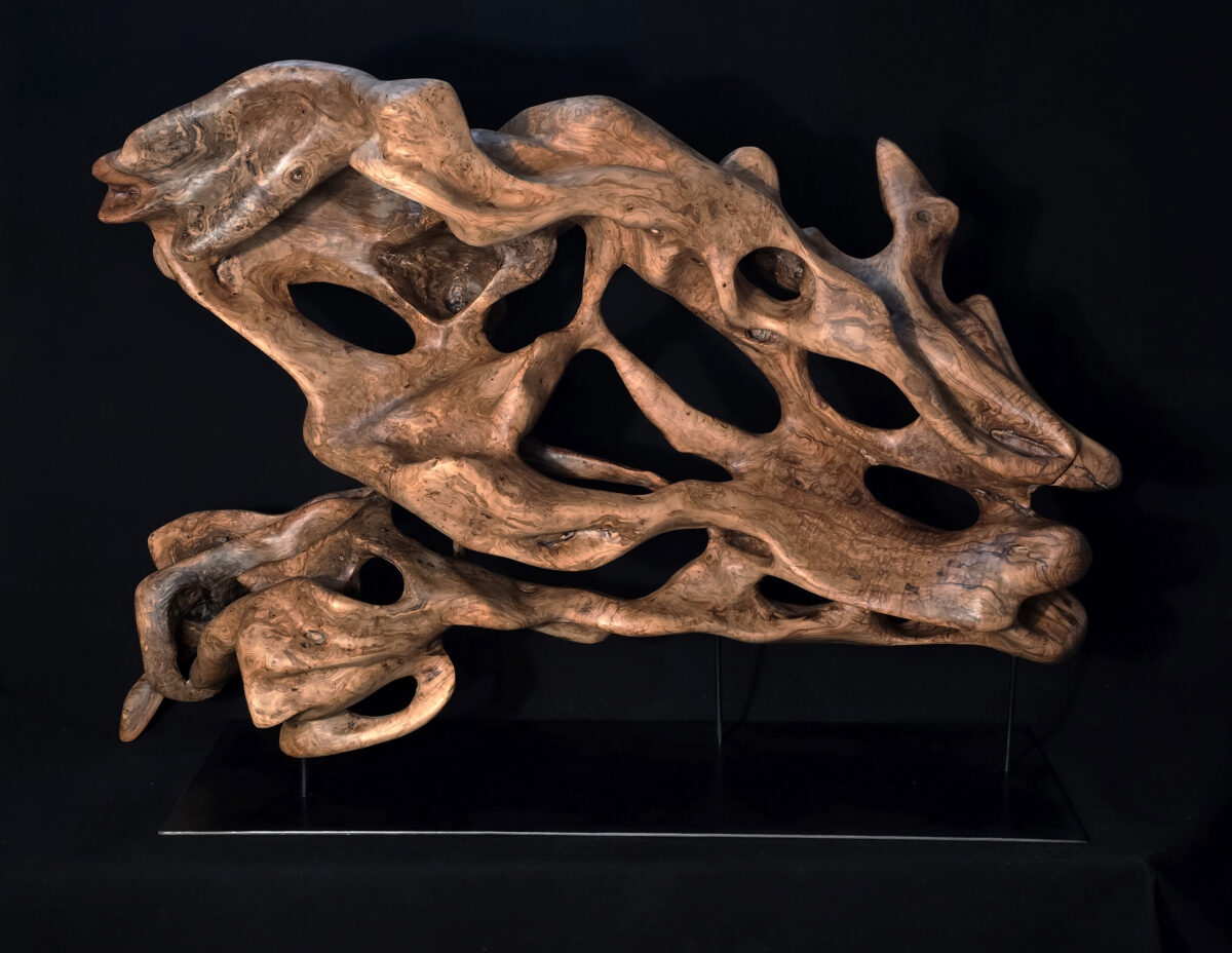 Genèse – sculpture en bois d’olivier, photo 2