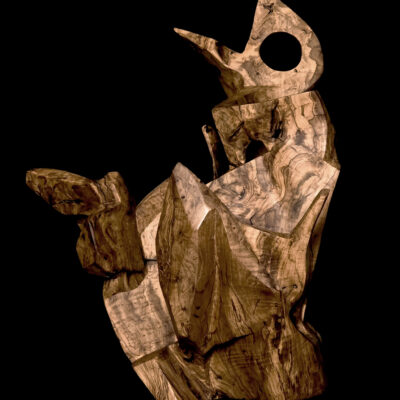 Temps pétrifié – sculpture en bois d’olivier, photo 2