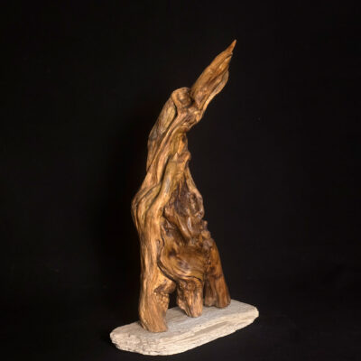 Fantôme de la Belle Époque – sculpture en bois d’olivier, photo 2