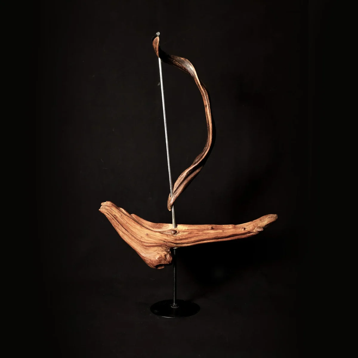 Dancing Wind — olive wood sculpture, photo 3