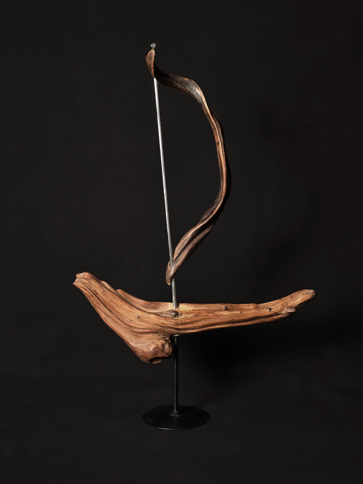 Vent dansant – sculpture en bois d’olivier, photo 3