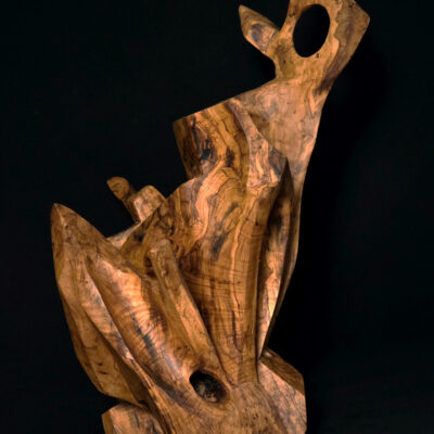Temps pétrifié – sculpture en bois d’olivier, photo 3