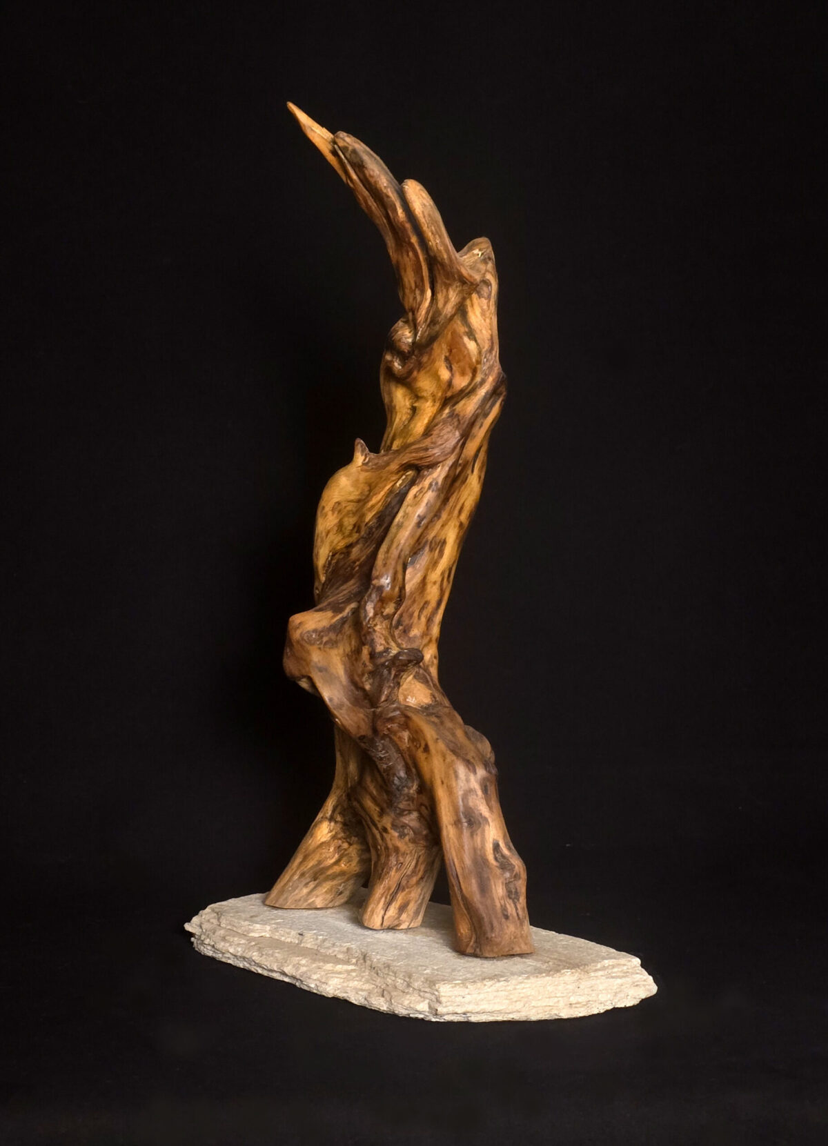 Fantôme de la Belle Époque – sculpture en bois d’olivier, photo 3
