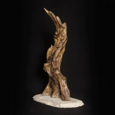 Fantôme de la Belle Époque – sculpture en bois d’olivier, photo 3
