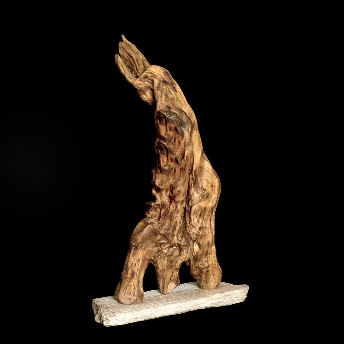 Fantôme de la Belle Époque – sculpture en bois d’olivier, photo 4