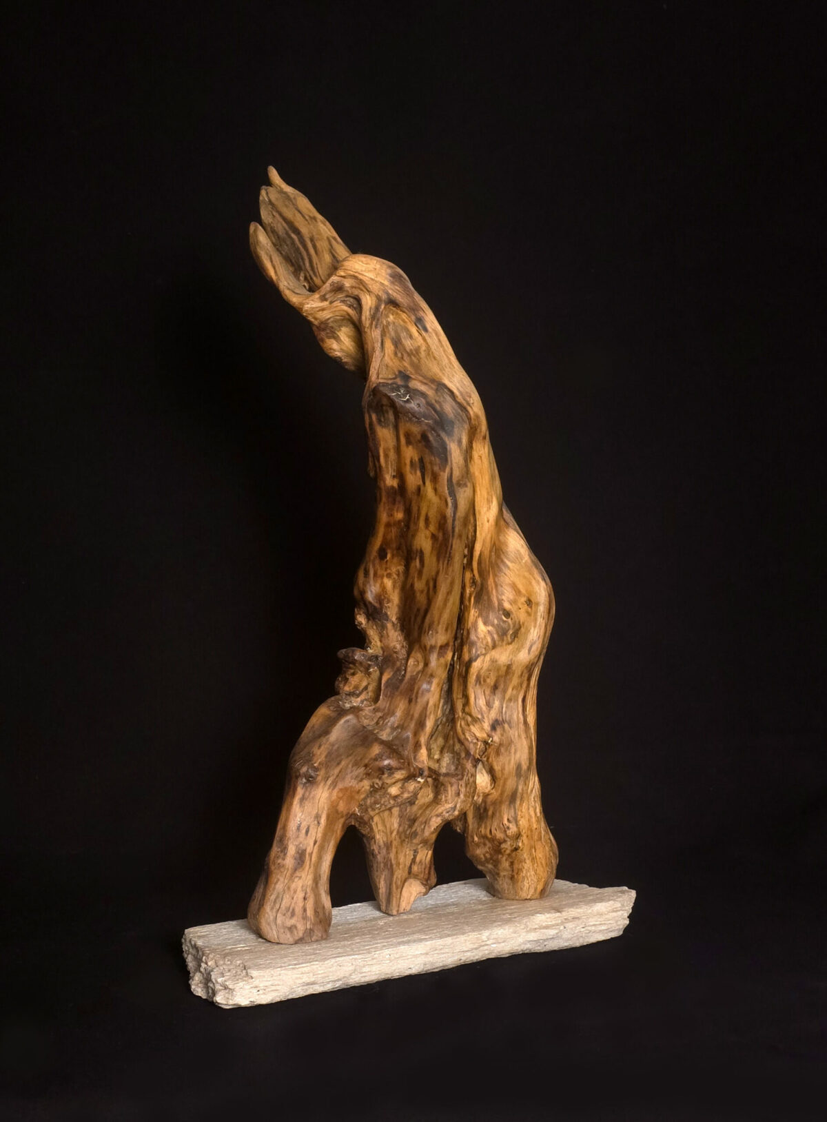 Fantôme de la Belle Époque – sculpture en bois d’olivier, photo 4