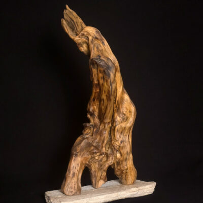 Fantôme de la Belle Époque – sculpture en bois d’olivier, photo 4