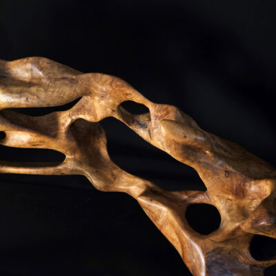 Labyrinthe de chair (Minotaure) – sculpture en bois d’olivier, photo 5