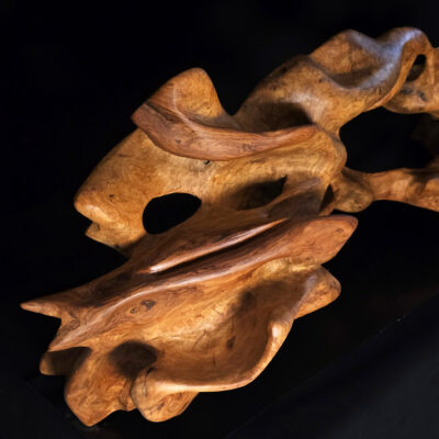 Labyrinthe de chair (Minotaure) – sculpture en bois d’olivier, photo 6