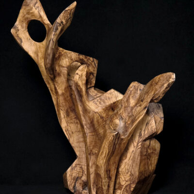Temps pétrifié – sculpture en bois d’olivier, photo 6