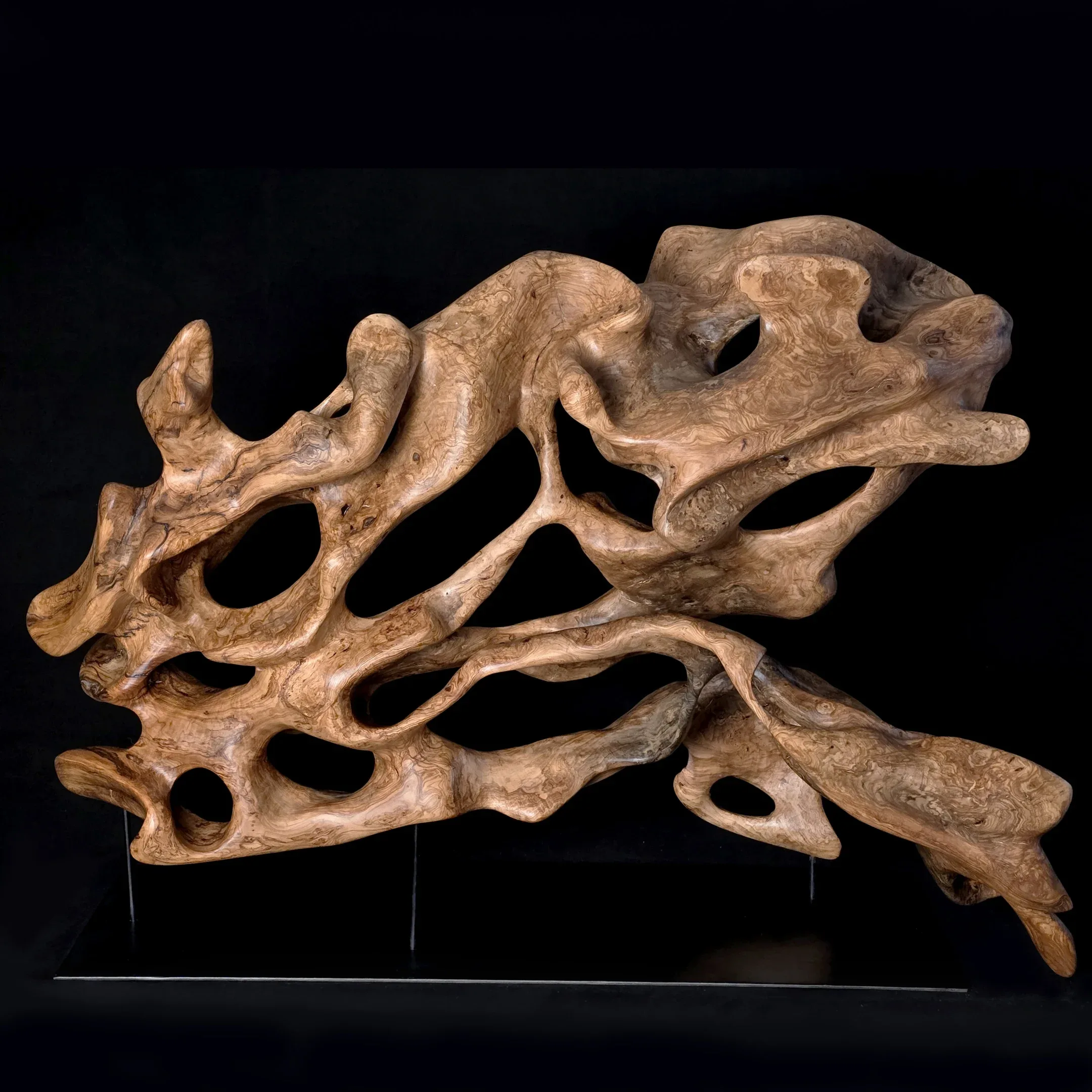 Ткань времени - скульптура из оливы, фото 6