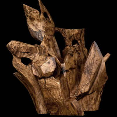 Temps pétrifié – sculpture en bois d’olivier, photo 7