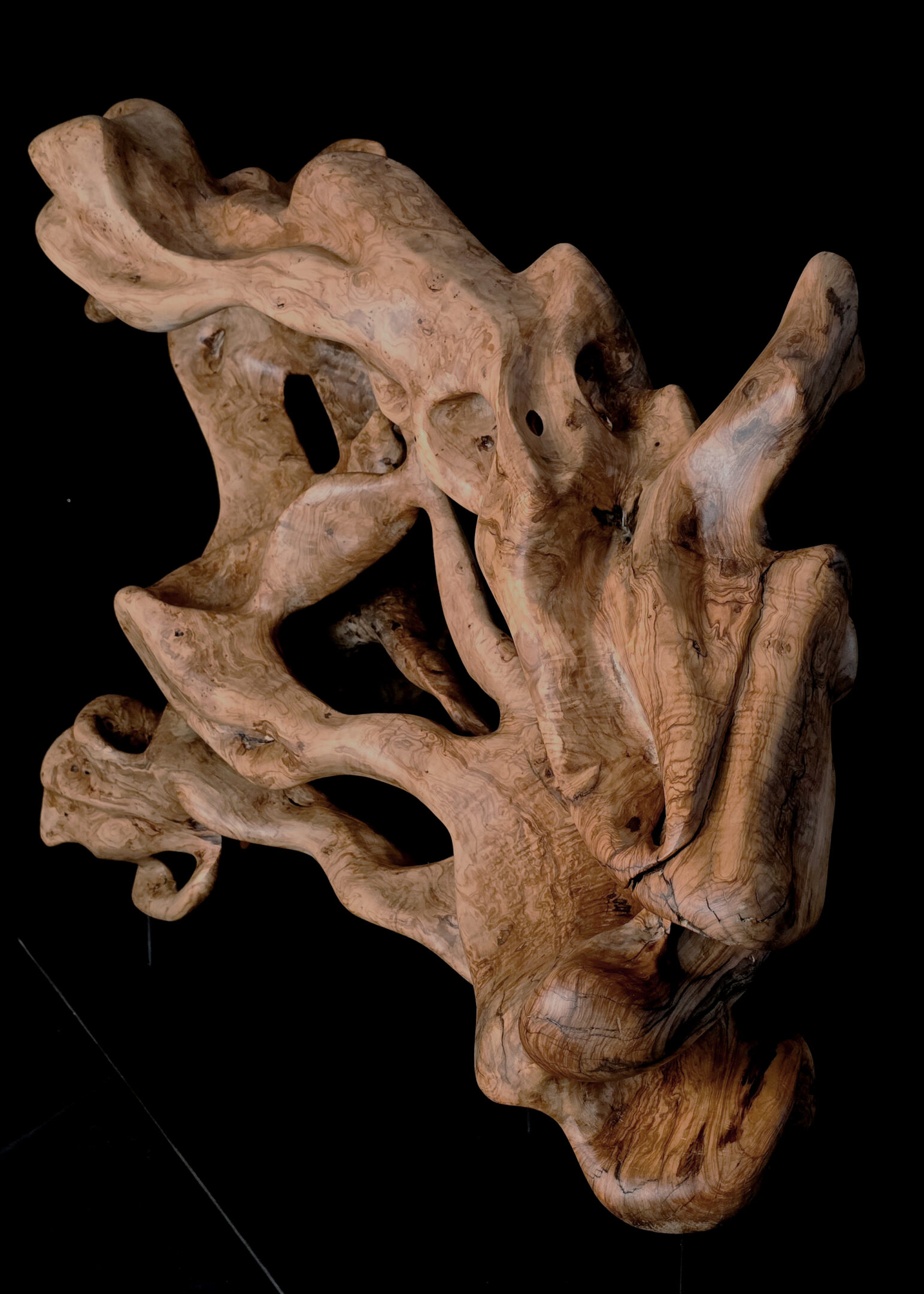 Tissu du Temps – Sculpture en bois d’olivier, photo 7