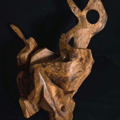 Temps pétrifié – sculpture en bois d’olivier, photo 8