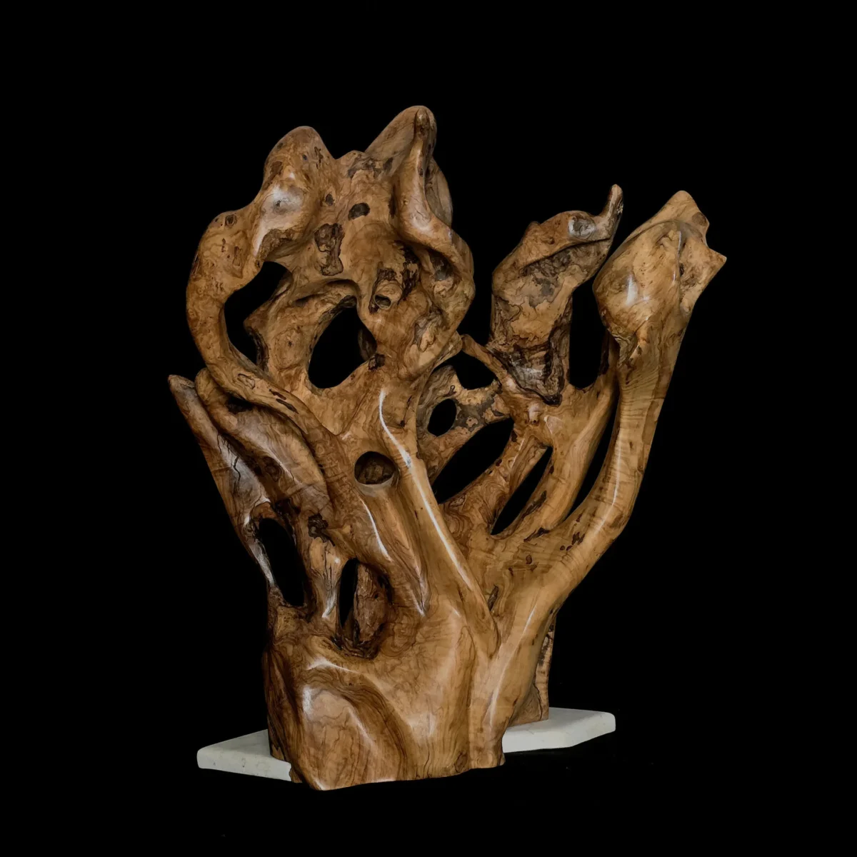 Chroniques du Commencement – sculpture en bois d’olivier, photo 5