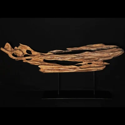 Ryūgin no Kage – L’Ombre du Dragon-Poisson Ryūgin no Kage – L’Ombre du Dragon-Poisson – sculpture en bois d’olivier