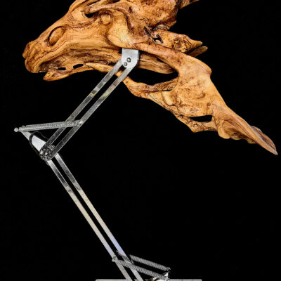 L’Éveil – sculpture en bois d’olivier