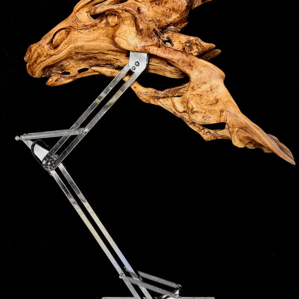 L’Éveil – sculpture en bois d’olivier