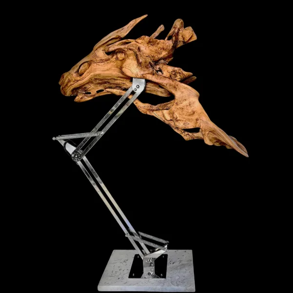 L’Éveil – sculpture en bois d’olivier