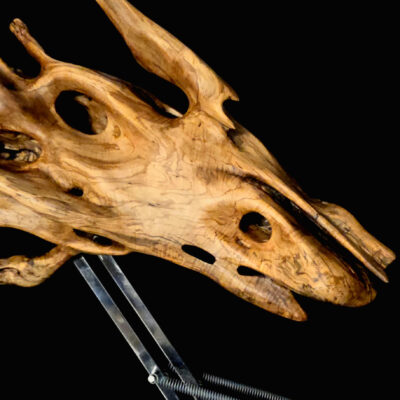 L’Éveil – sculpture en bois d’olivier, photo 2