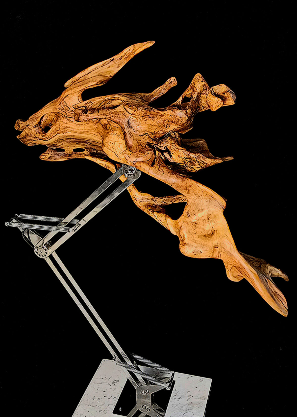 L’Éveil – sculpture en bois d’olivier, photo 9