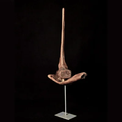 Voilier fantôme de l’ère du vent – sculpture en bois d’olivier, photo 4