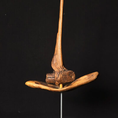 Voilier fantôme de l’ère du vent – sculpture en bois d’olivier, photo 5